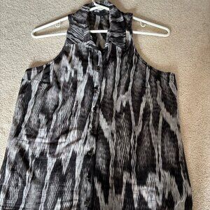 Black/Grey Striped Top